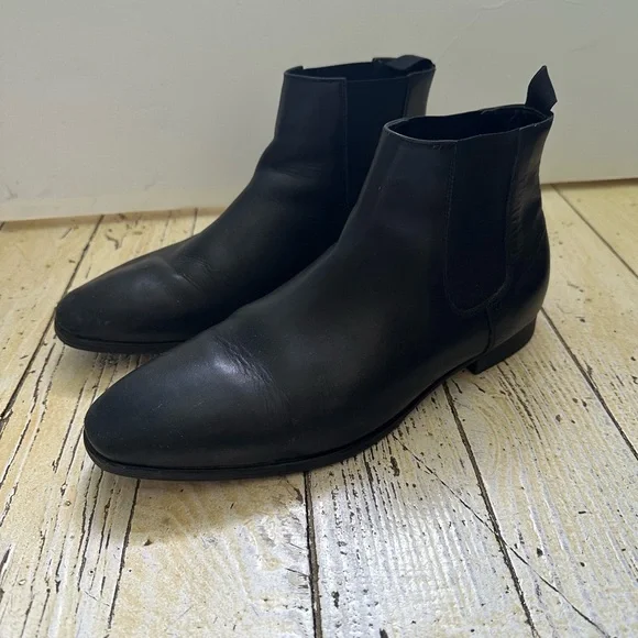 Zara | Shoes | Zara Size 2 Black Chelsea Boots For Men  display picture 1